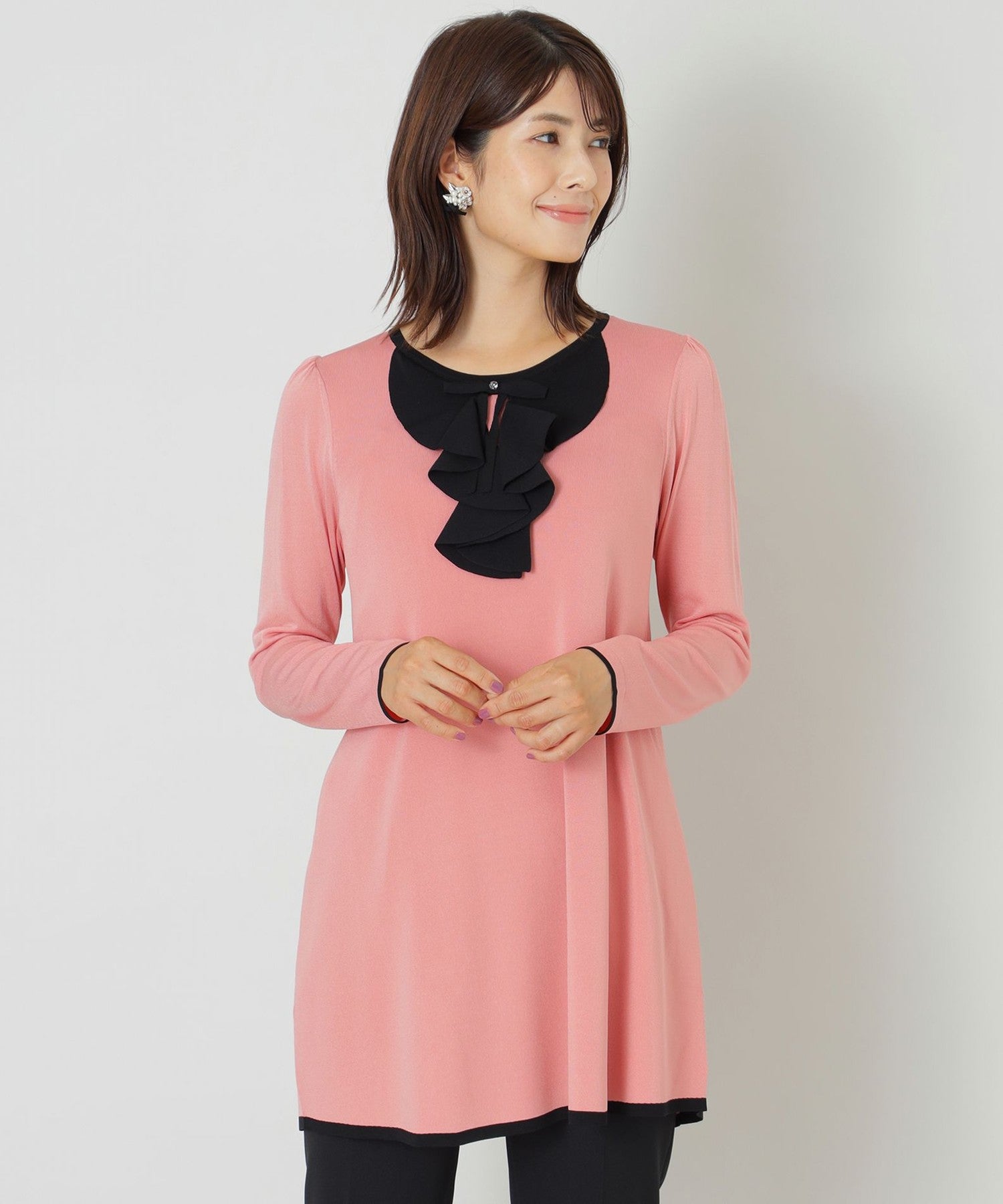 新品✨トゥービーシック 20周年アニバーサリー レーヨンナイロンニットチュニック 20周年アニバーサリー】レーヨンナイロン ニットチュニック(トップス