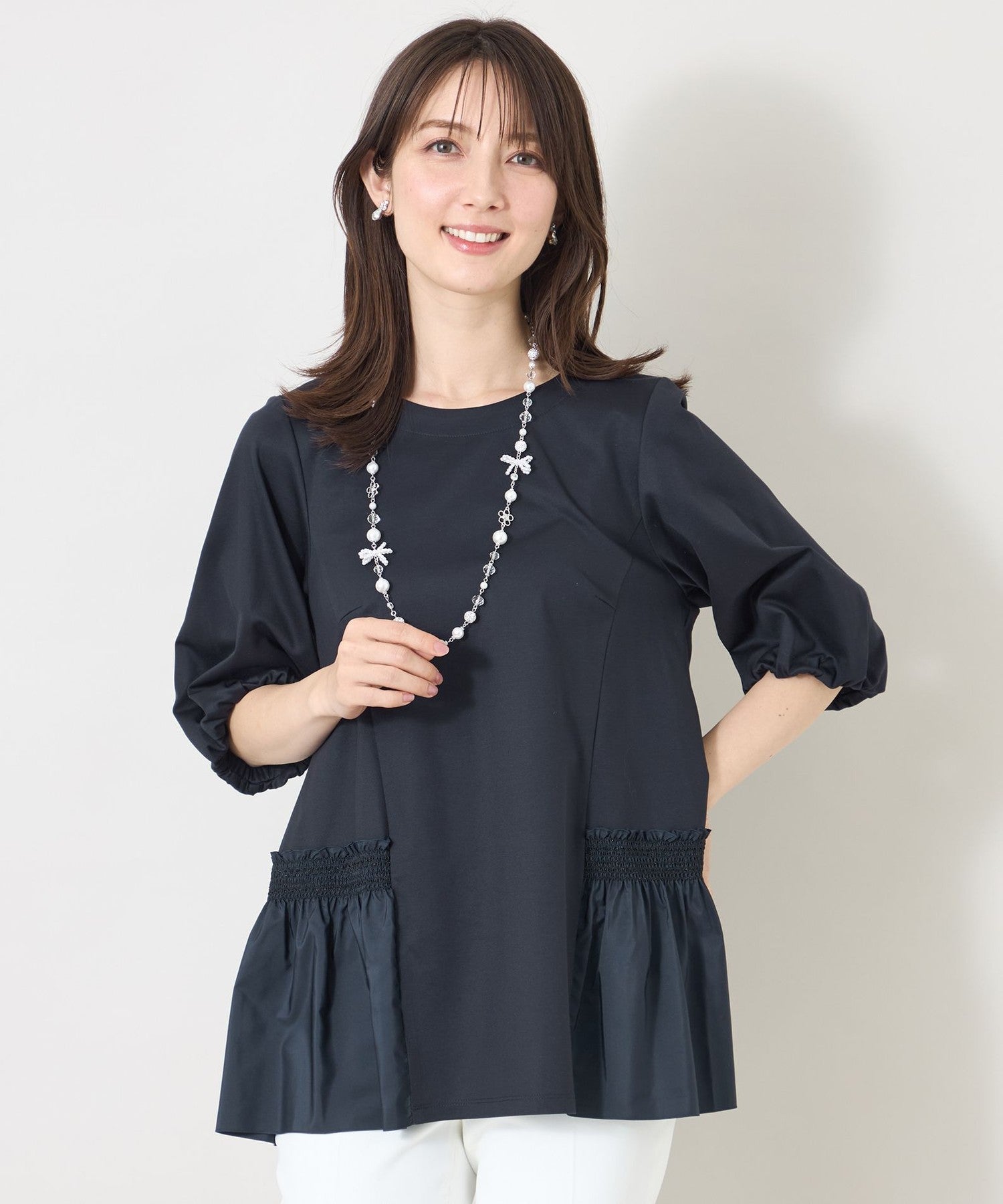 スモッキング ティアードチュニック(トップス)｜TO BE CHIC(トゥー
