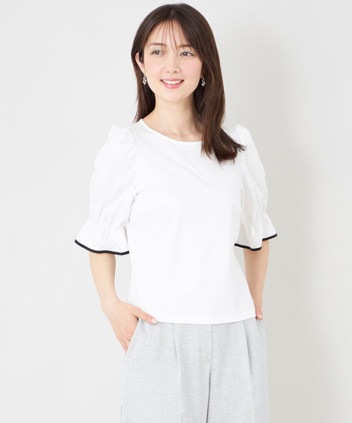 ポイントリボン デザインプルオーバー(トップス)｜TO BE CHIC(トゥー