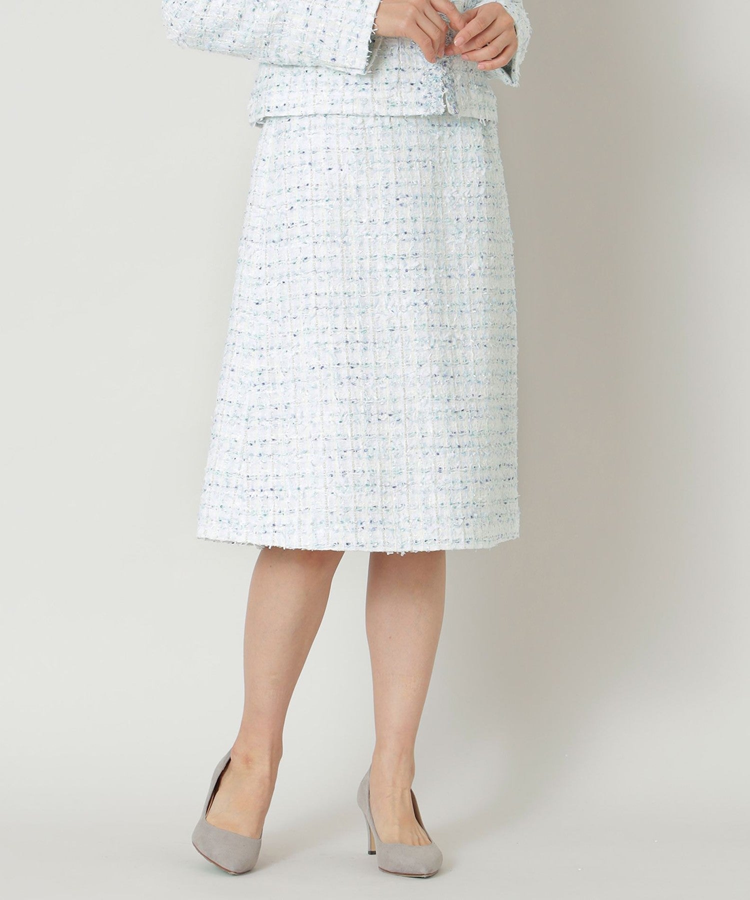 フラッグモールツイード フレアスカート(スカート)｜TO BE CHIC(トゥー