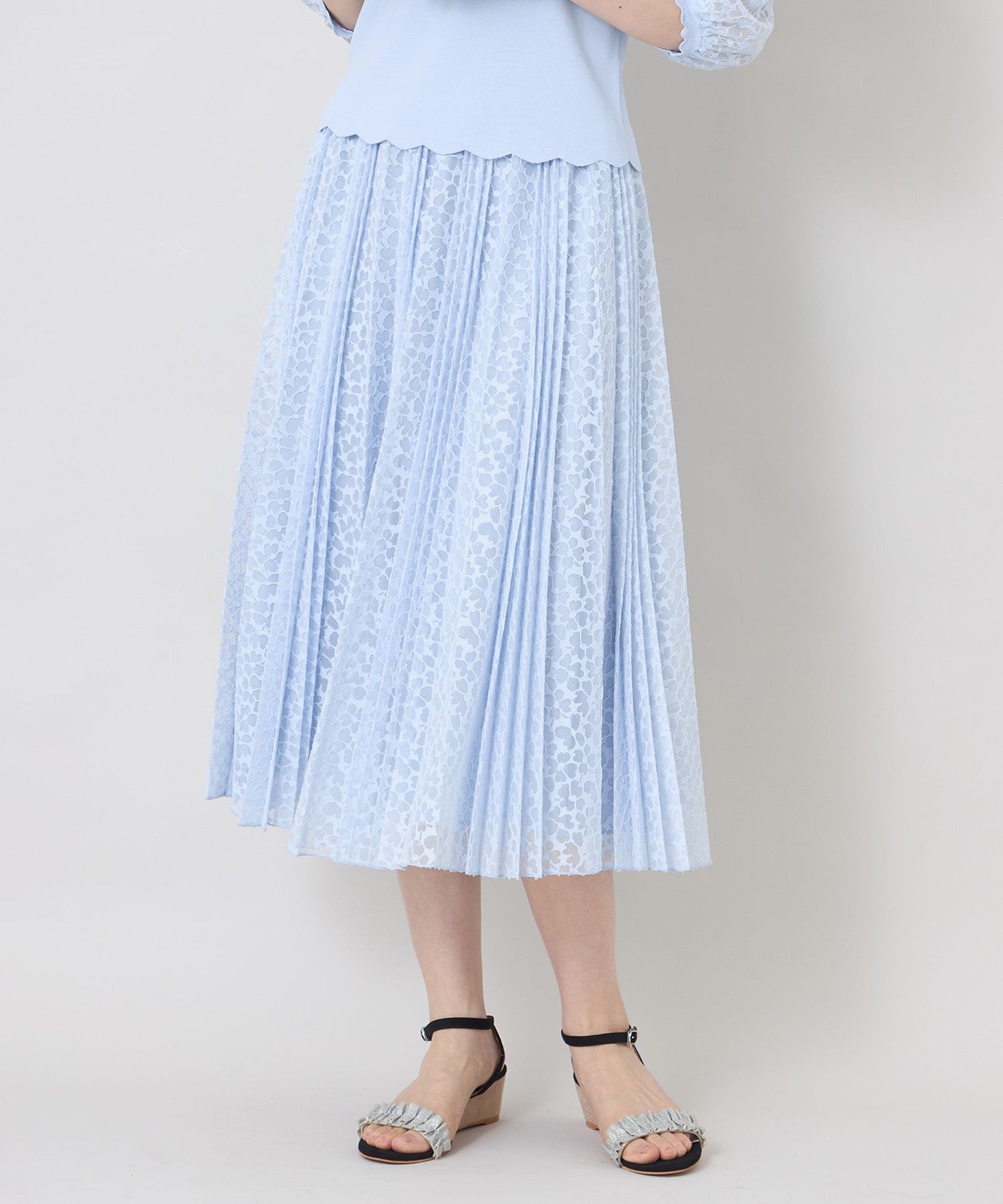 ジャカードレース プリーツスカート(スカート)｜TO BE CHIC(トゥー
