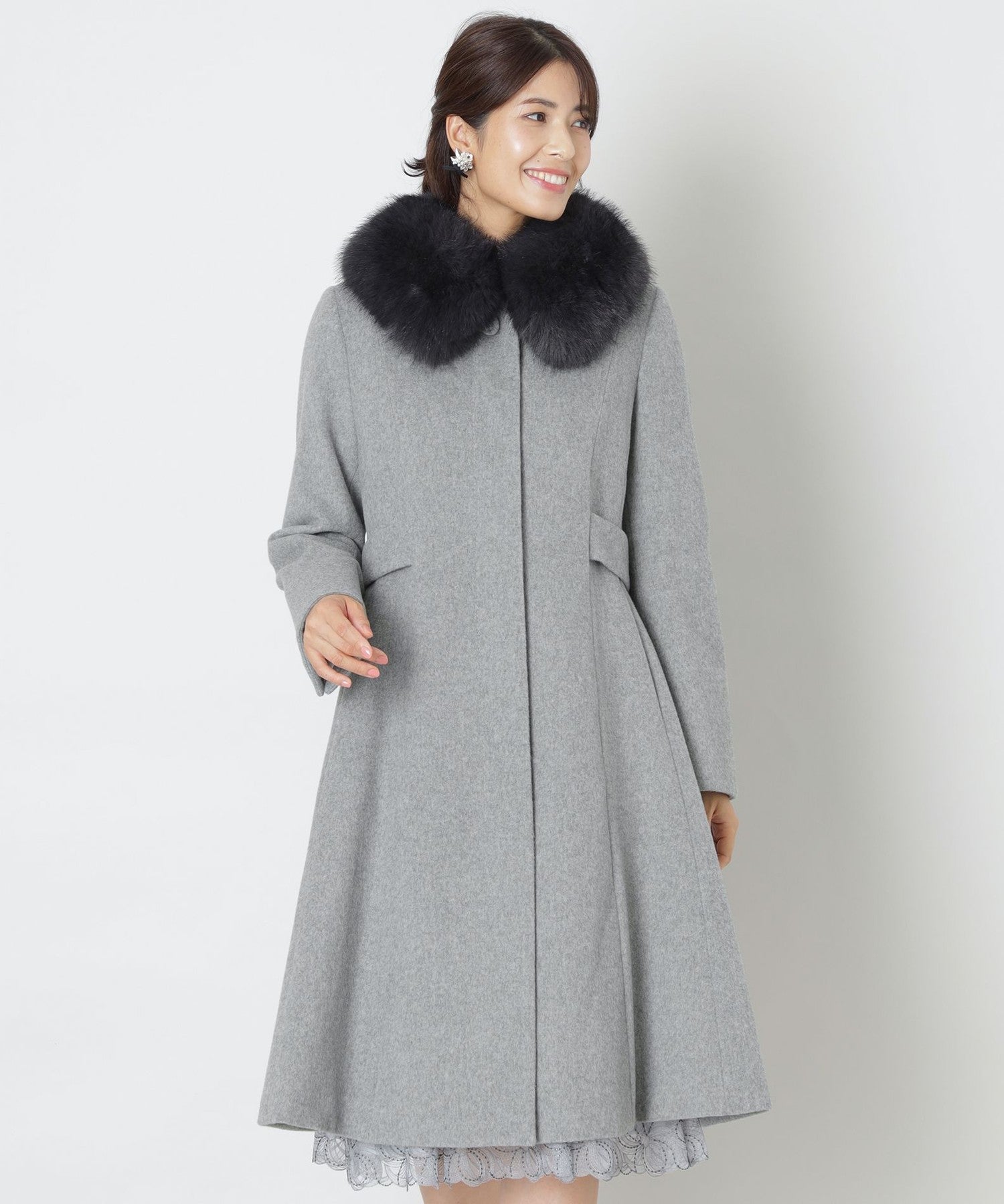 L】ウールビーバー ロングコート(コート)｜TO BE CHIC(トゥー ビー