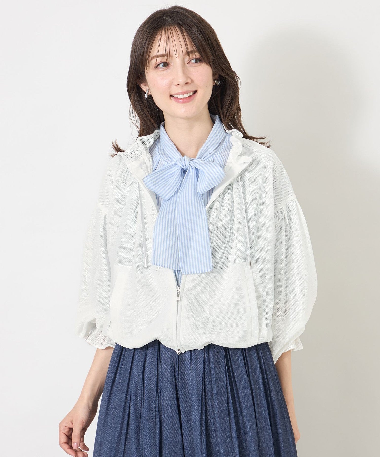【BABYL】ブルゾン　Mサイズ L】ラッセルエアリー フリルショートブルゾン(ブルゾン)｜TO BE CHIC