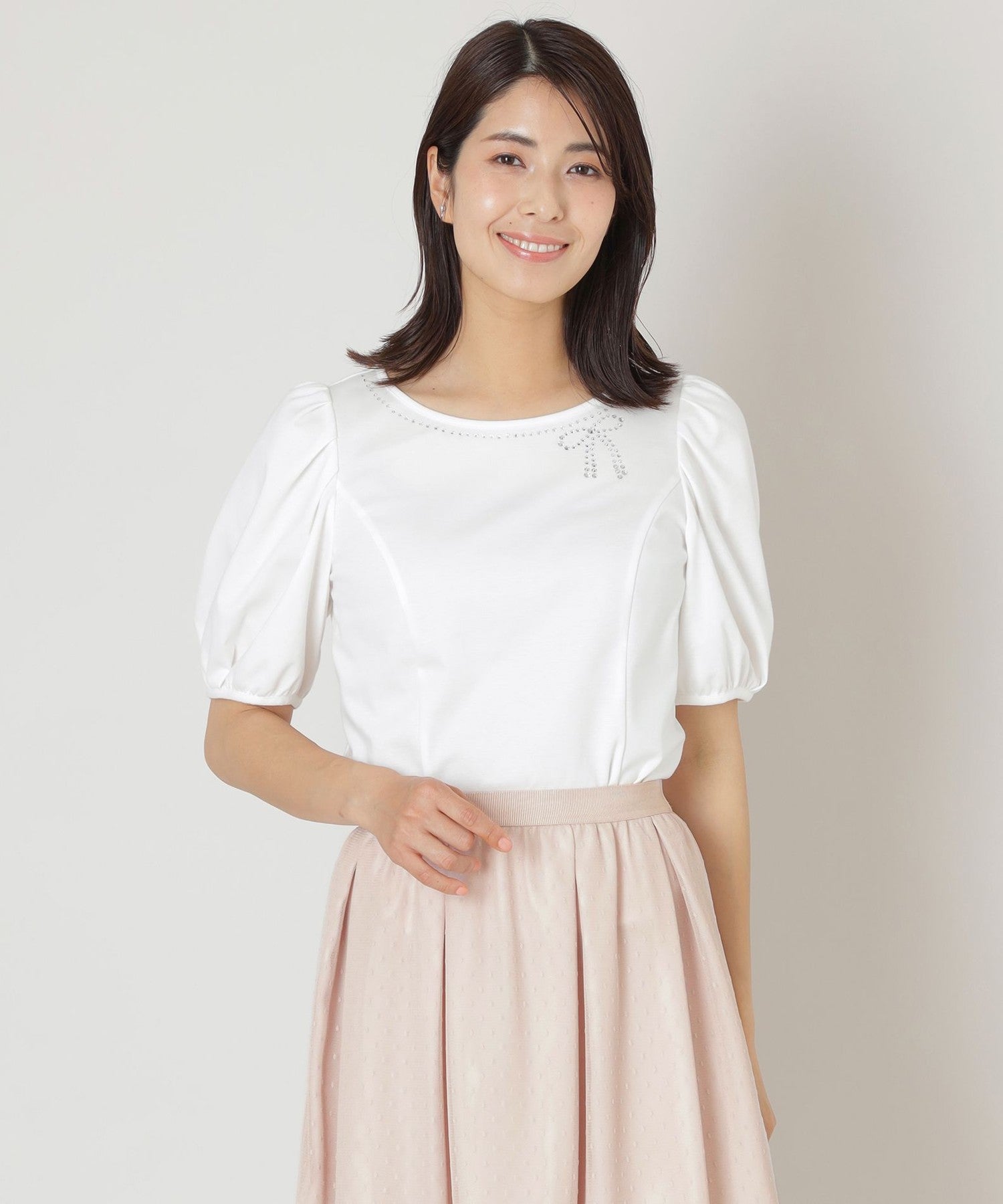 MOK様専用＊TO BE CHIC ニット リボン付 ems excite（エムズエキサイト