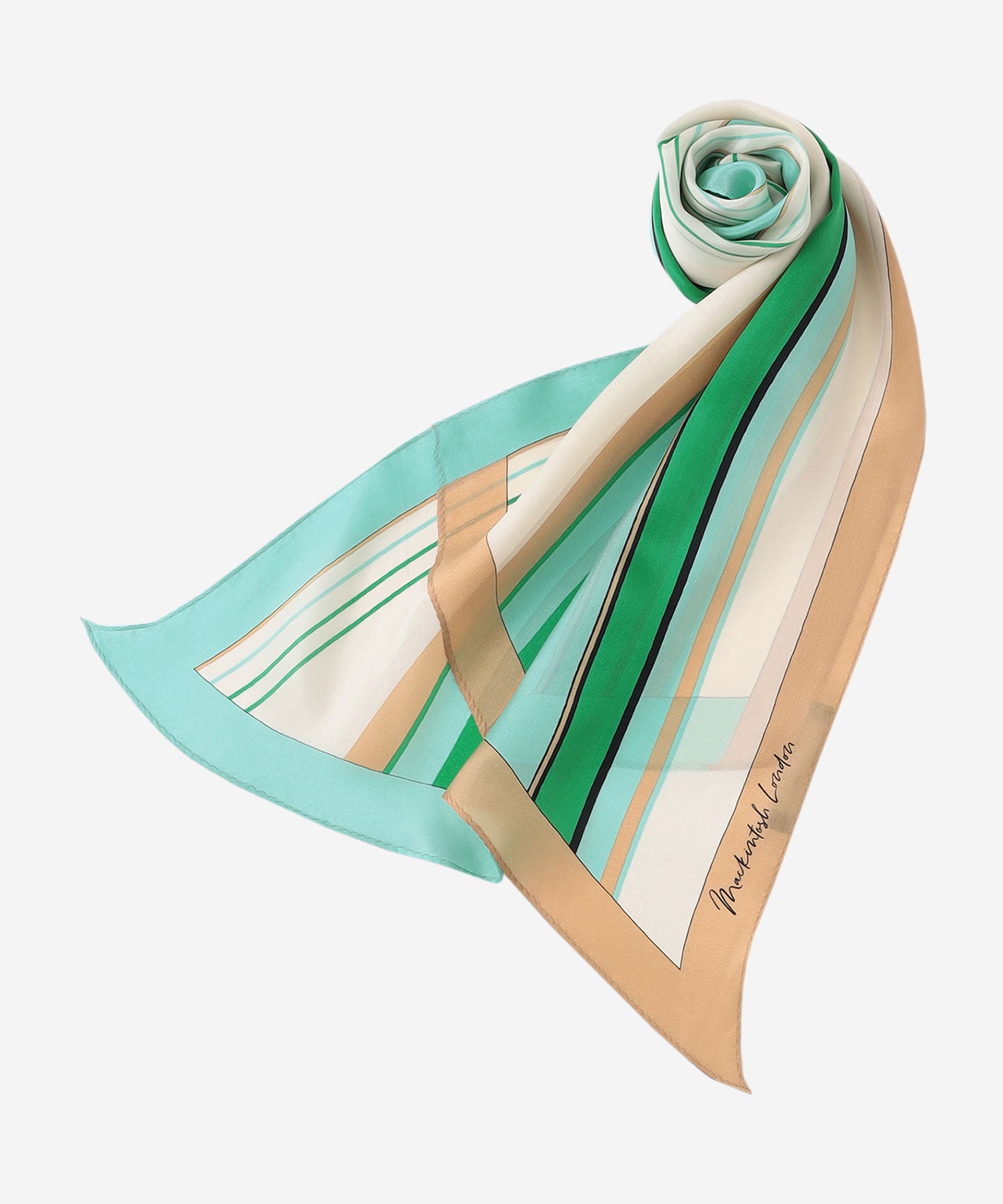 マルチストライプ剣先スカーフ(マフラー・ストール・スカーフ