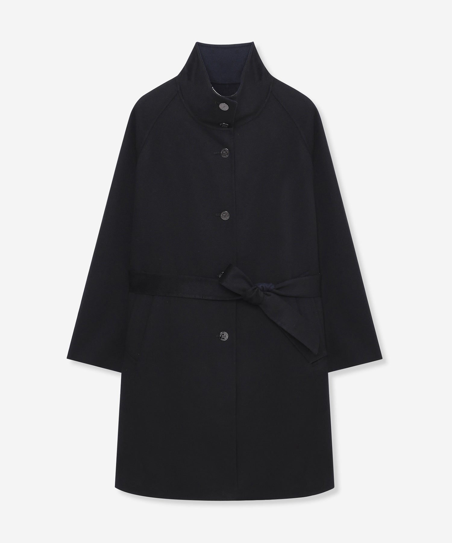 WEB・一部店舗限定】カシミヤブレンドウールリバースタンドカラー