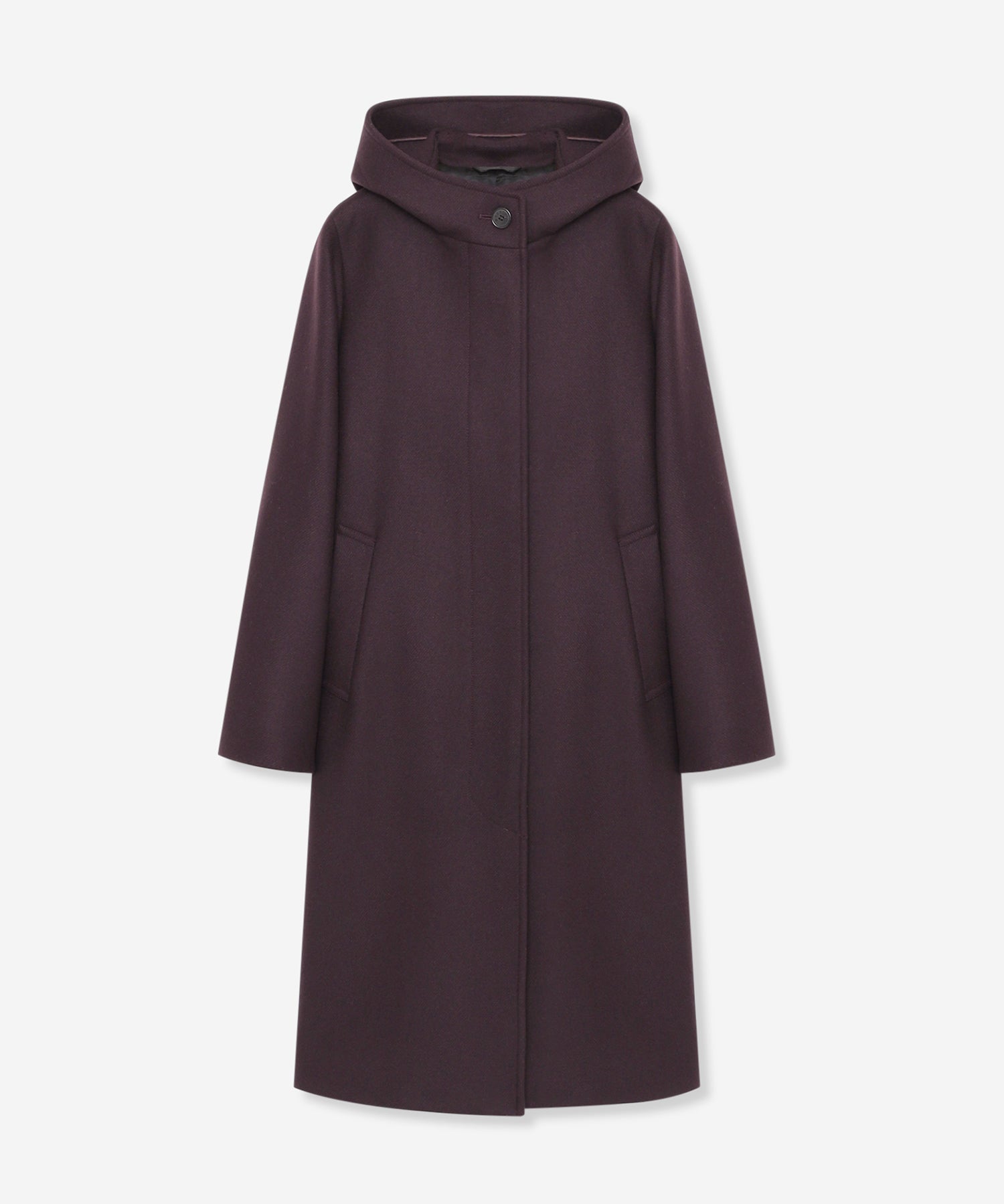 マッキントッシュ 美品✨クリストン ウールフーデッドコート 40サイズ グレー CHRYSTON/クリストン】ウールダブルクロスメルトンフーデットコート