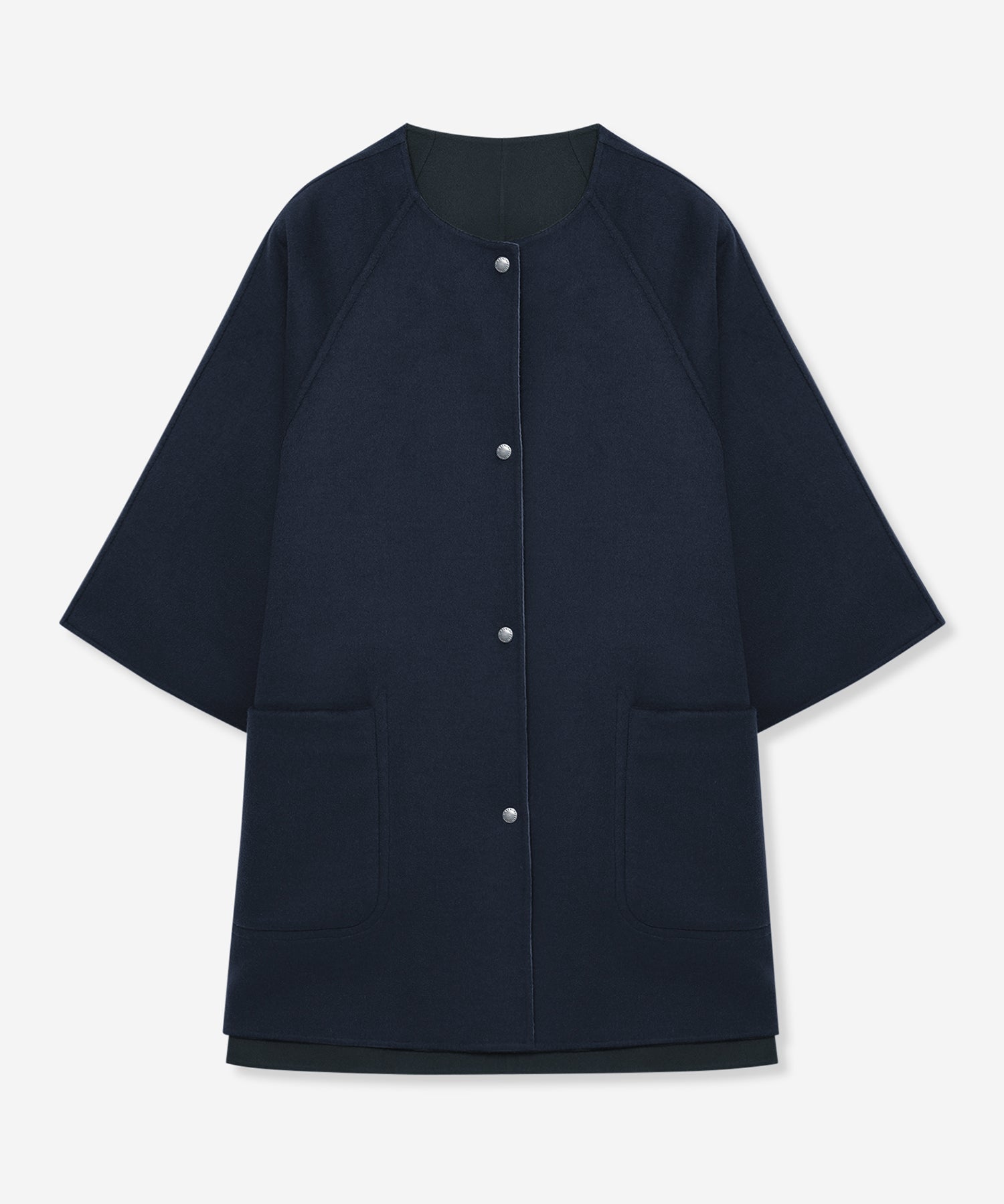 婦人画報11月号掲載】カシミヤブレンドウールポンチョ(コート