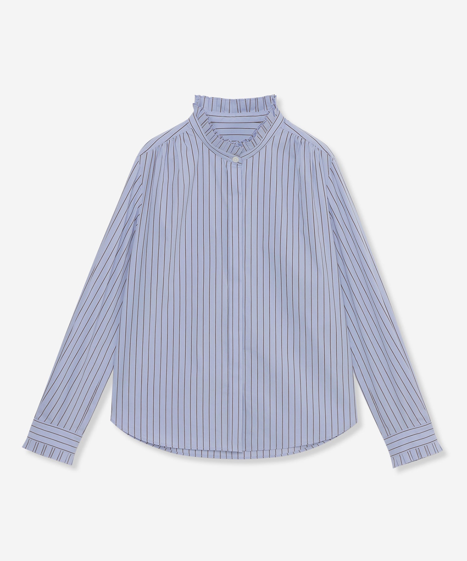 Nmamオーダーページ Precious12月号/婦人画報11月号掲載】ストレッチストライプブラウス