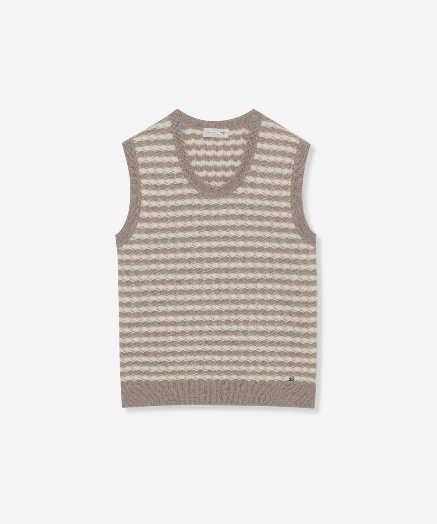 婦人画報11月号掲載】アルパカスレッドボーダーニットベスト(トップス