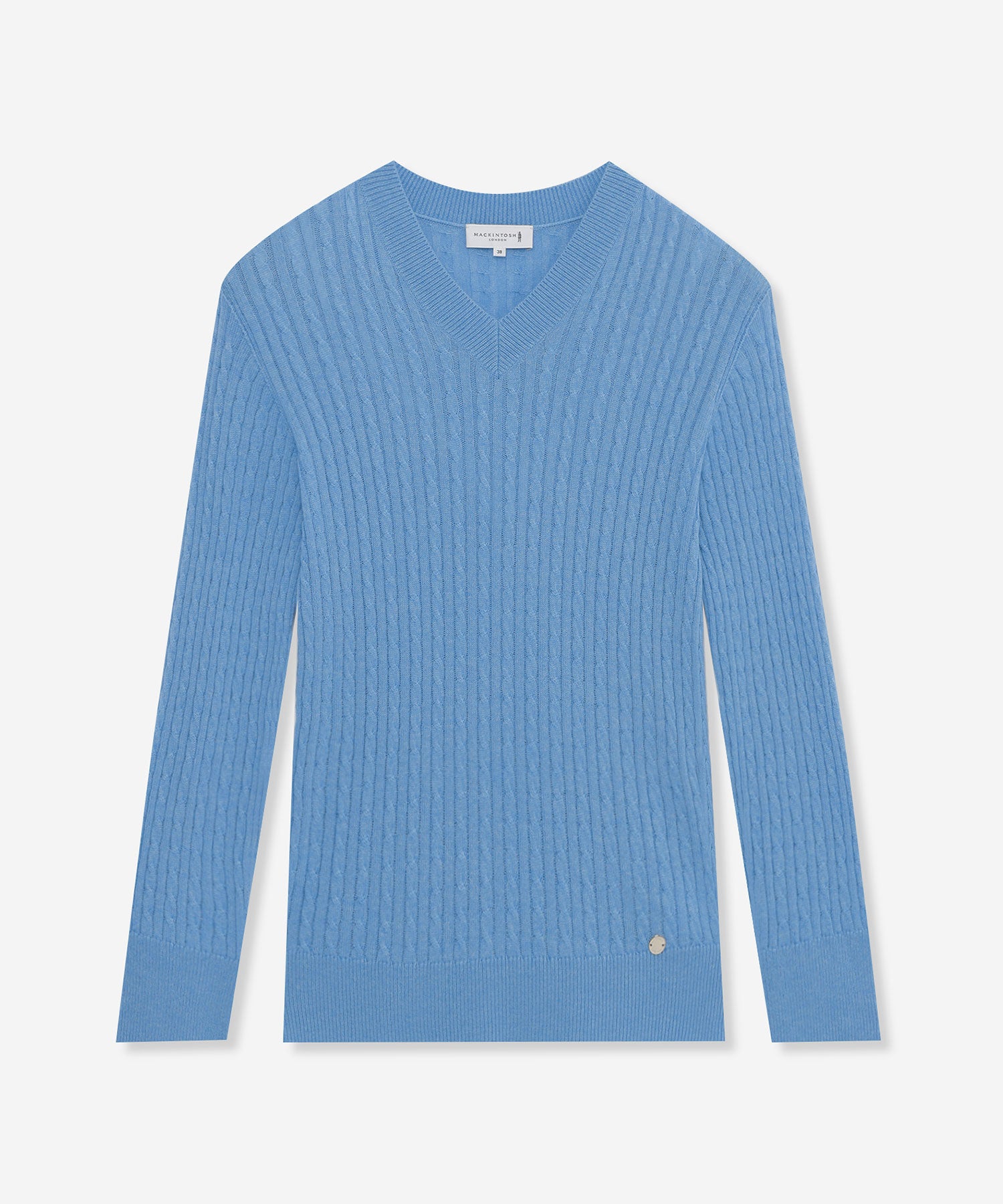 The Essential Collection】シルクカシミヤケーブルニットプルオーバー