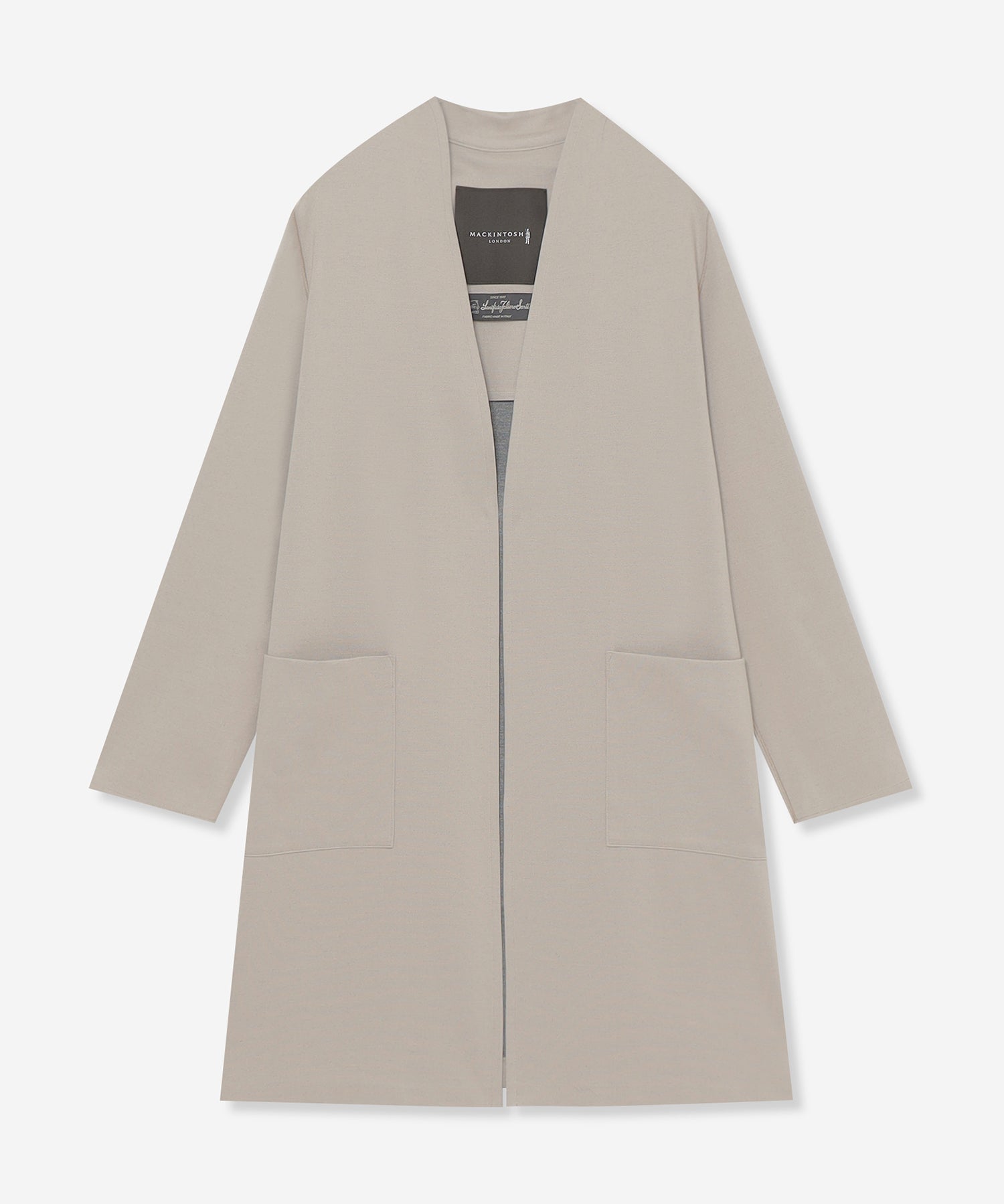 L】ダブルフェイスレーヨンニットライトアウター(コート