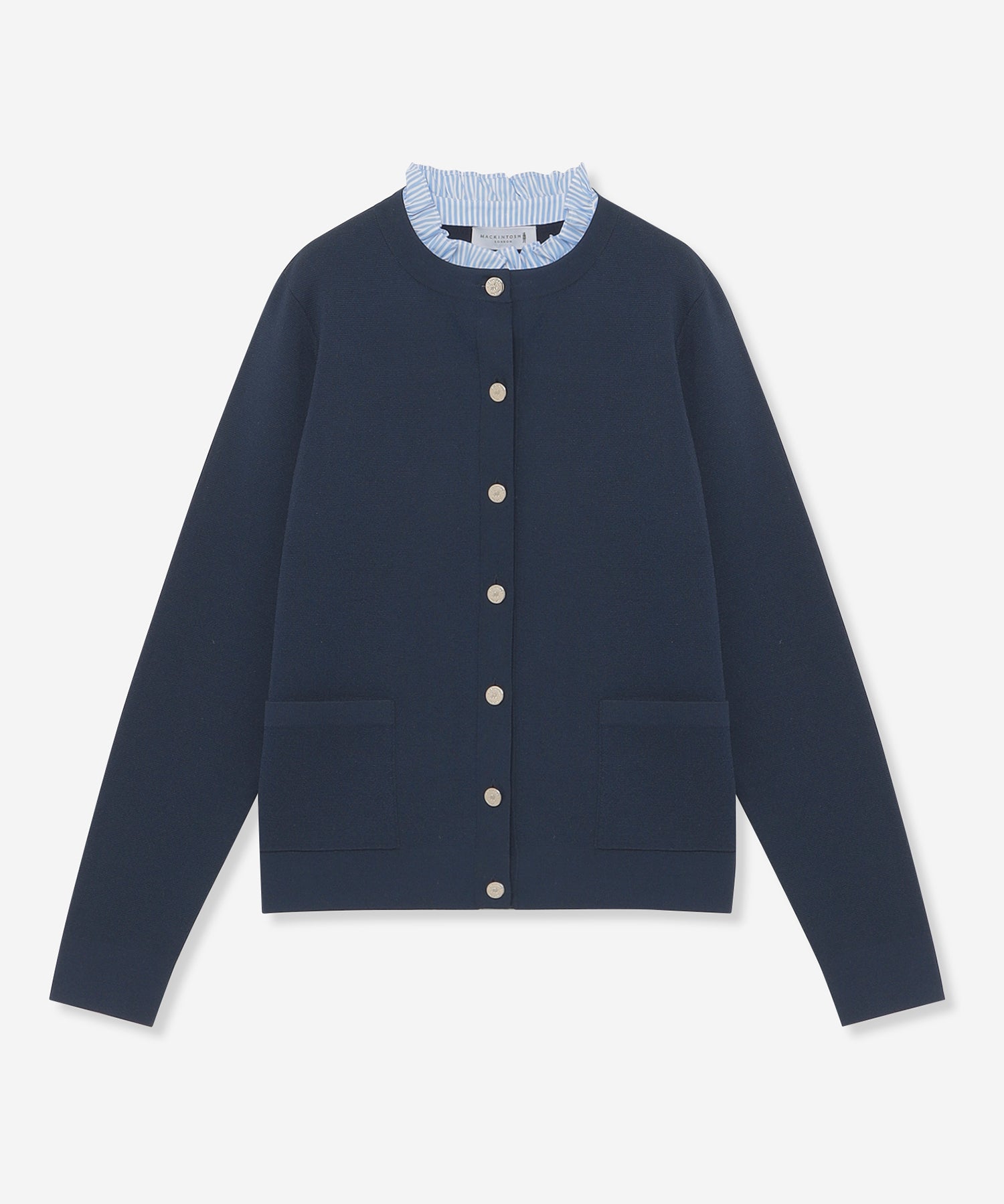 ⭐️新品⭐️ MACKINTOSH LONDON ネイビー カーディガン　Ｌ ⭐️新品⭐️ MACKINTOSH LONDON ネイビー カーディガン L ブルー系