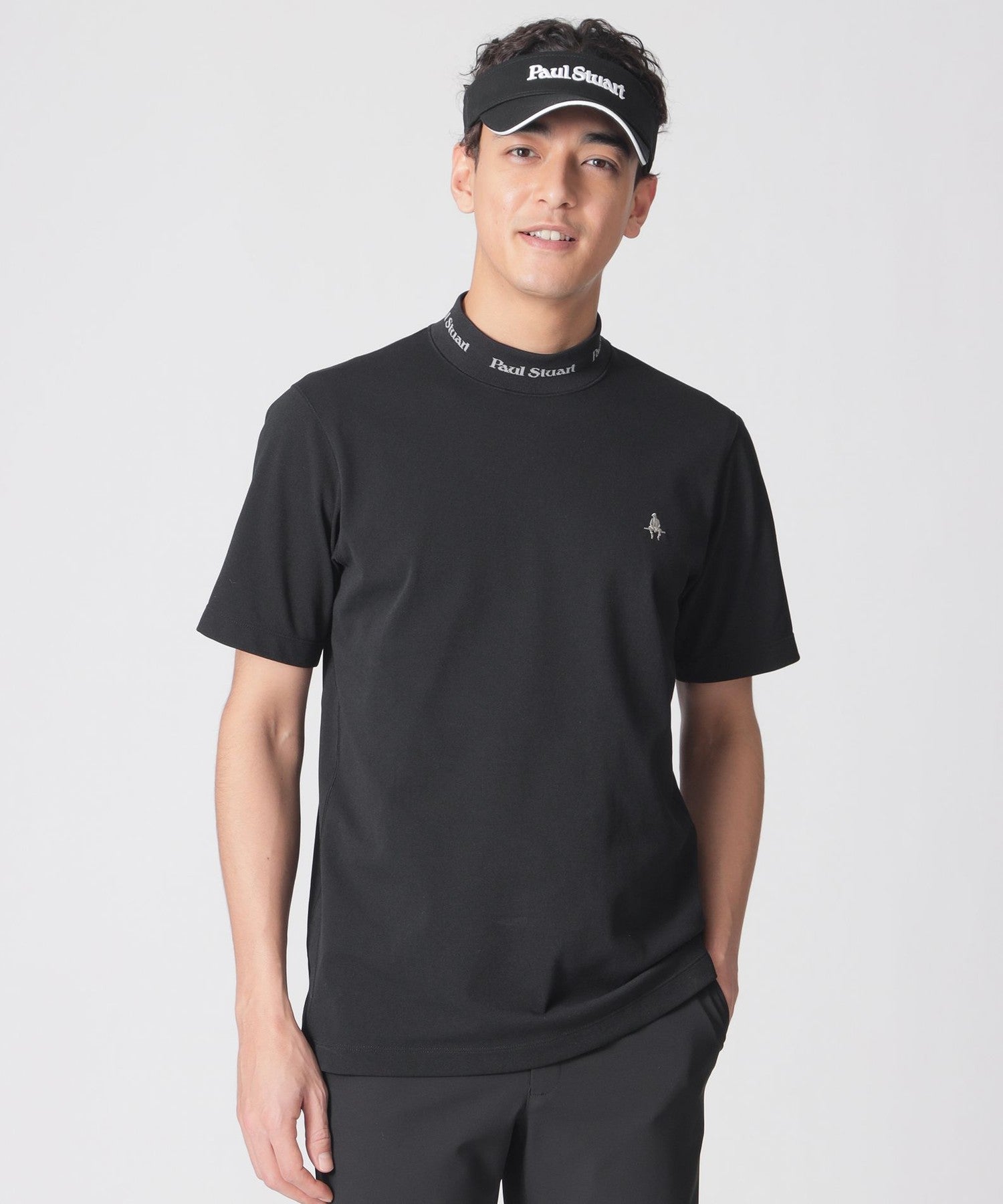 GOLF Men's】PSロゴリブモックネック半袖シャツ(トップス)｜Paul
