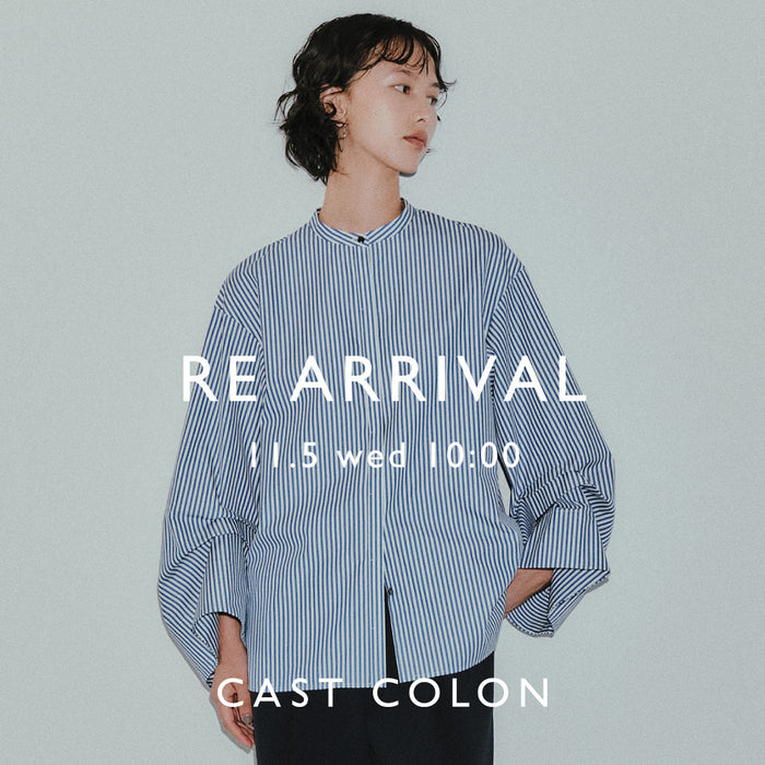 【11/5(水)10:00】CAST COLONの人気ブラウスが再入荷