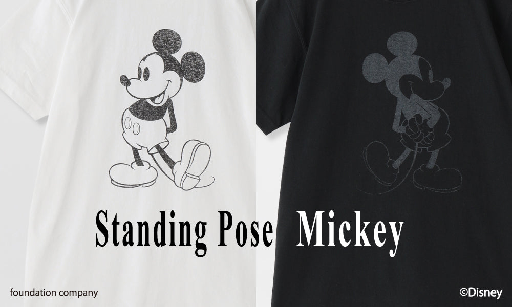 Standing Pose Mickey / 初のミッキーマウスデザインTシャツが登場