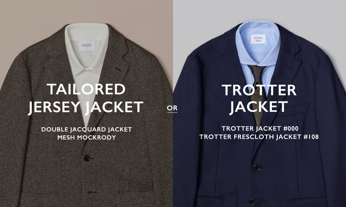 TAILORED JERSEY JACKET OR TROTTER JACKET