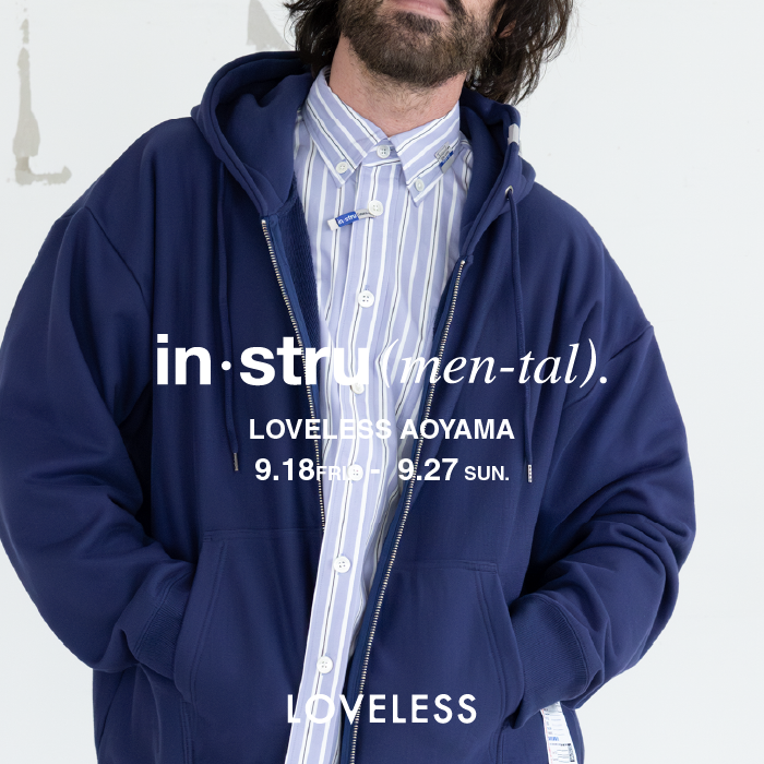 in・stru(men-tal). POP-UP STORE / ラブレス青山でインストゥルメンタル限定ストアを開催