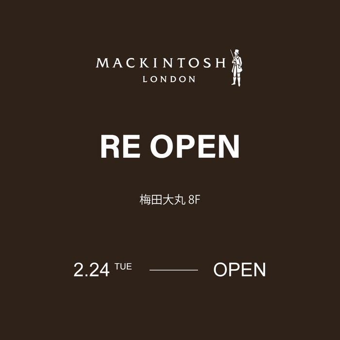 MACKINTOSH LONDON MEN | 梅田大丸リニューアルオープンのお知らせ