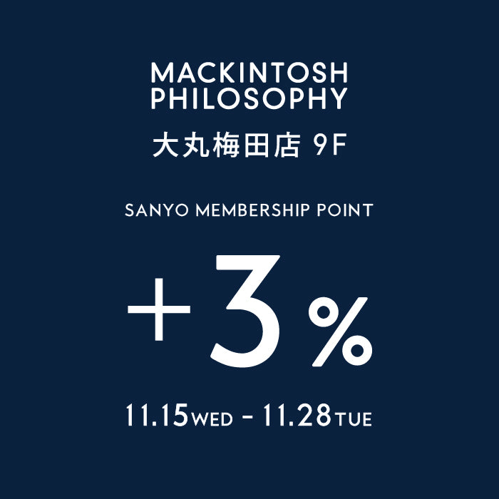 【MEN】梅田大丸店SANYO FAIR開催