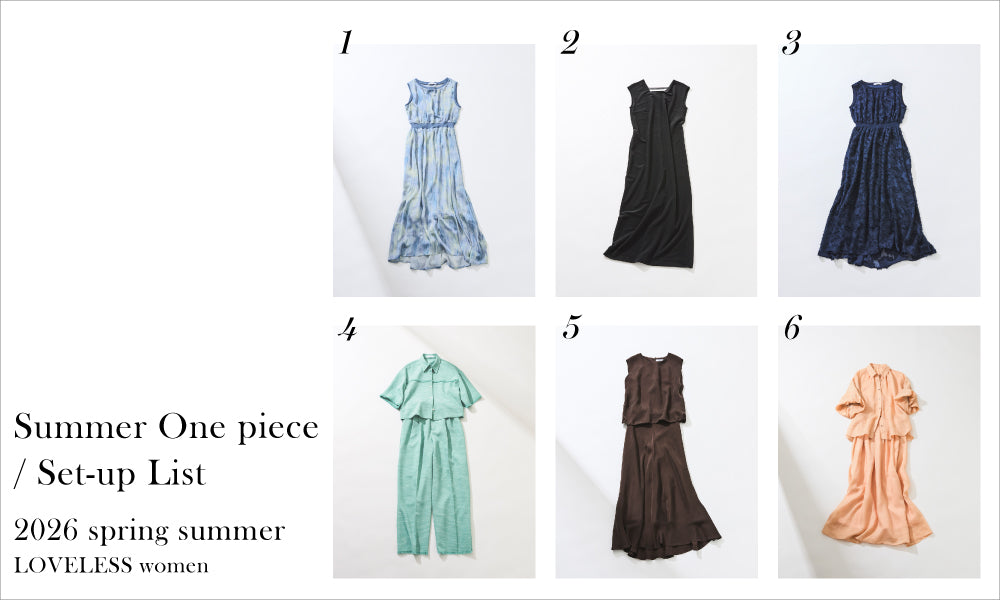 Summer One piece / Set-up List