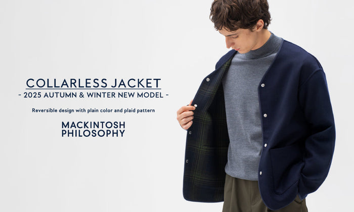 【MEN】COLLARLESS JACKET | 2025AW NEW MODEL