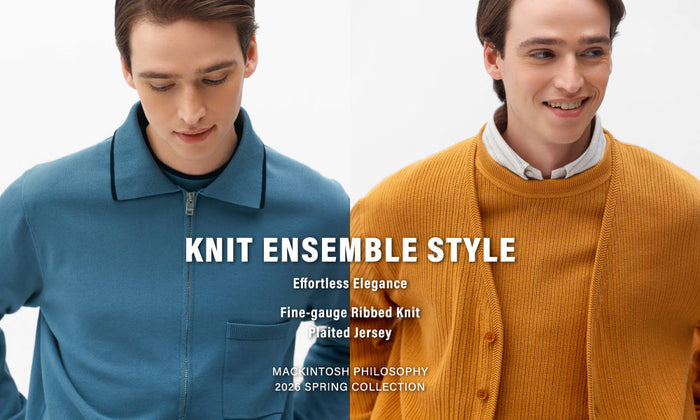 【MEN】KNIT ENSEMBLE STYLE | Effortless Elegance