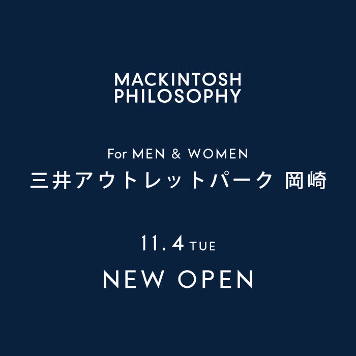 【MEN & WOMEN】NEW OPEN | 三井アウトレットパーク 岡崎