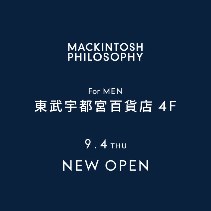【MEN】NEW OPEN | 東武宇都宮百貨店