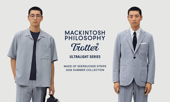 【MEN】TROTTER ULTRALIGHT SERIES | Made of SEERSUCKER STRIPE