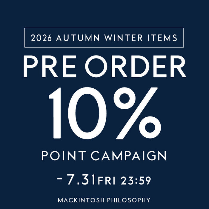 【MEN/WOMEN】PRE ORDER 10% POINT CAMPAIGN