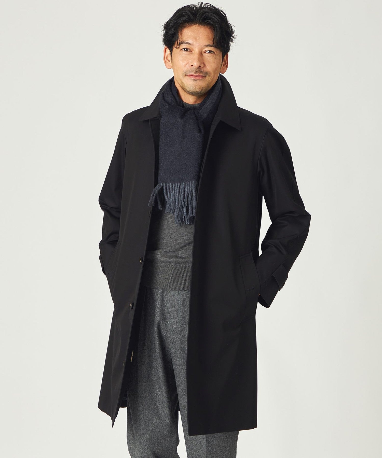 サンヨーコート/スタンドカラーバルマカーンコート/SIZE L/GORE-TEX 100年コート＞スタンダードモデル バルマカーンコート(コート