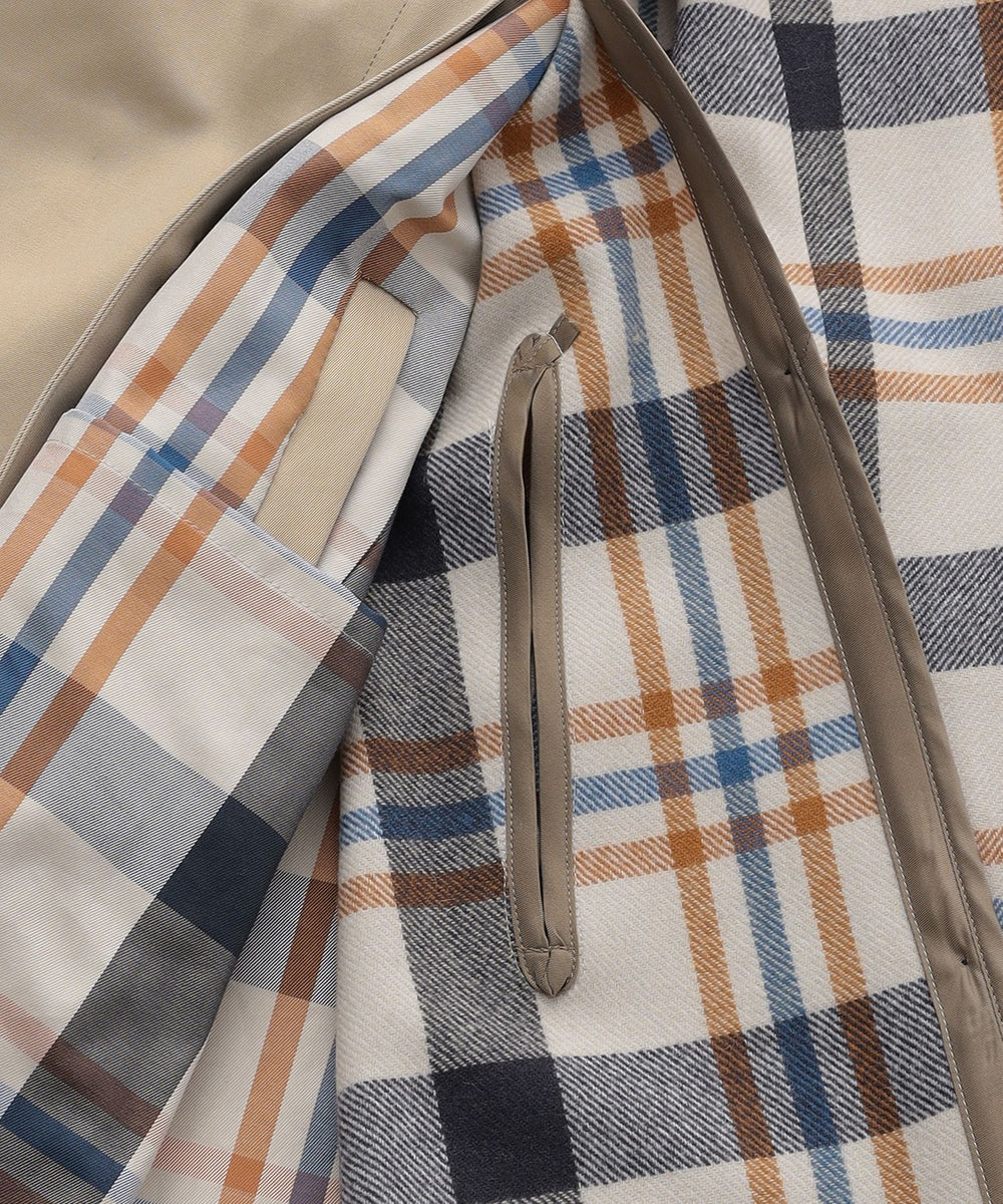 ☆サンヨー　トレンチコート　100年コート　ライナー　ダブルボタン　上品　L 100年コート＞スタンダードモデル ダブルトレンチコート(コート