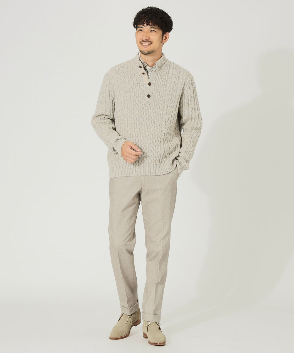 サンローラン　ハイネックニット　ゴールド金具　モヘア混　xs ホワイト 5607000002123266_01_4063.jpeg