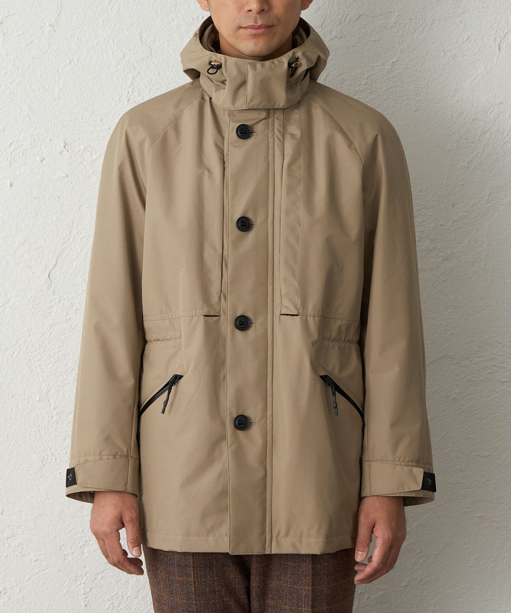 はっ水】【ウォッシャブル】3レイヤーポリエステルハイカーコート
