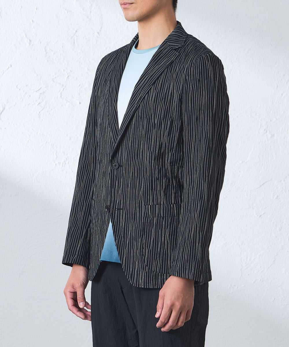ミックスコットンタックドビーストライプジャケット(ジャケット