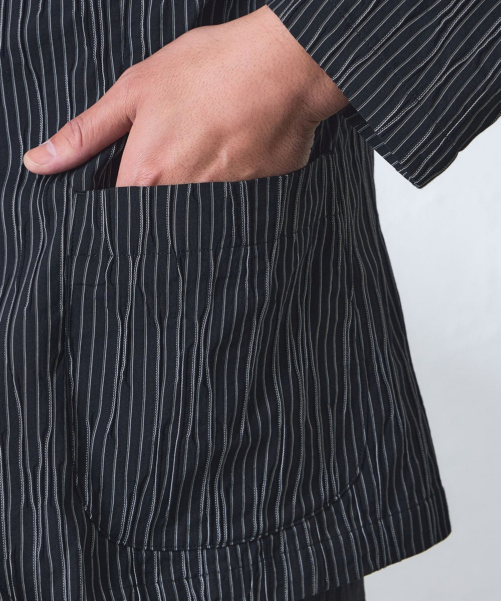 ミックスコットンタックドビーストライプジャケット(ジャケット