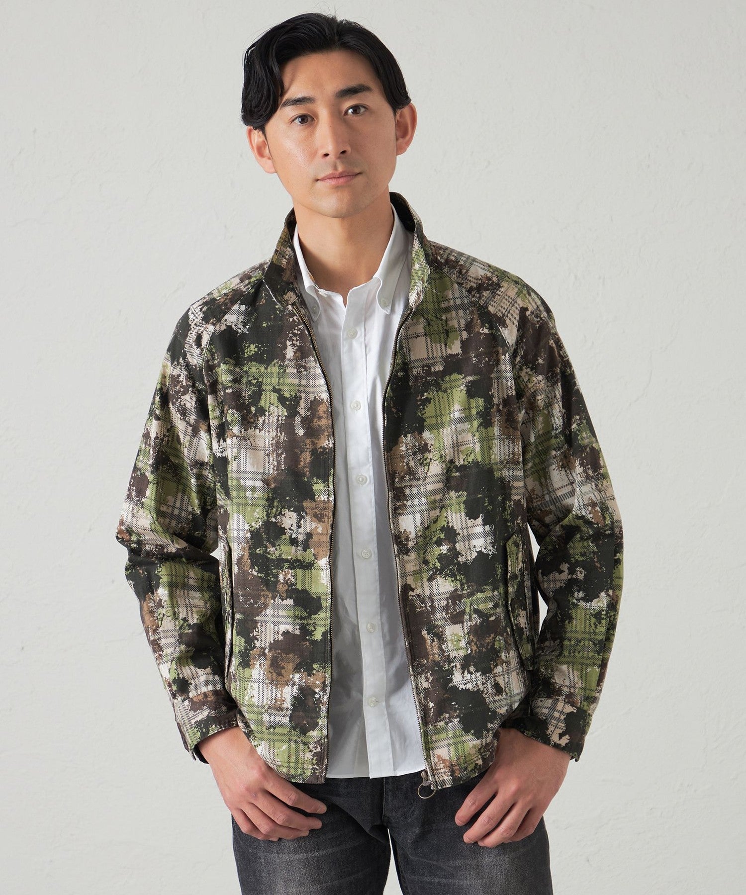 1133-S3F0551675__,75,モデル身長185cm 着用サイズ：L