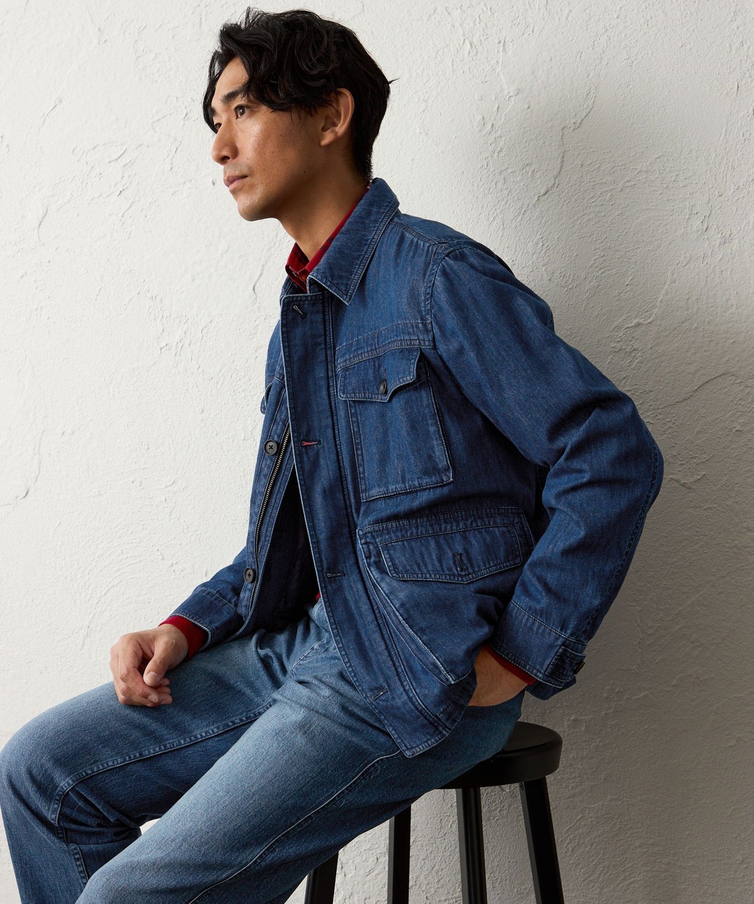 MT..♡　ブルゾン、スワンT ウォッシャブル】ライトデニムブルゾン(ブルゾン)｜BAKER STREET