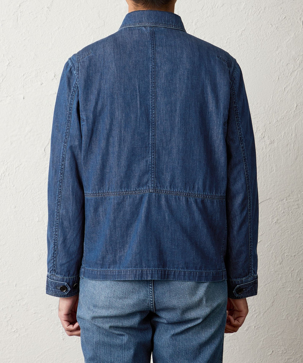 ウォッシャブル】ライトデニムブルゾン(ブルゾン)｜BAKER STREET