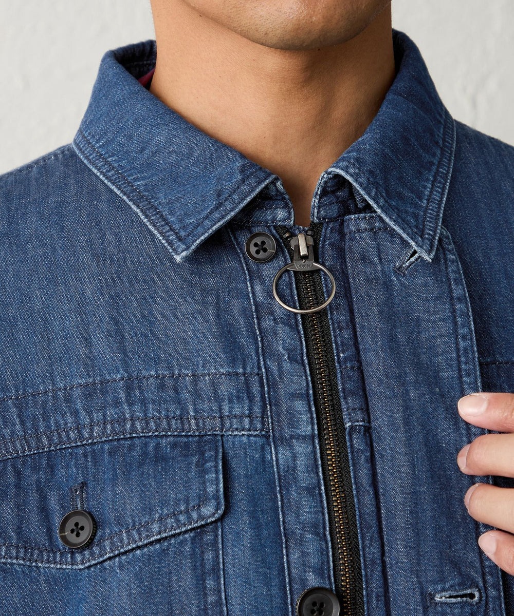 ウォッシャブル】ライトデニムブルゾン(ブルゾン)｜BAKER STREET