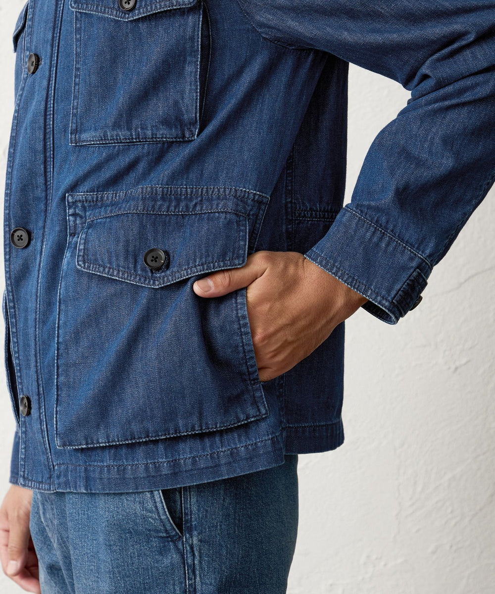ウォッシャブル】ライトデニムブルゾン(ブルゾン)｜BAKER STREET