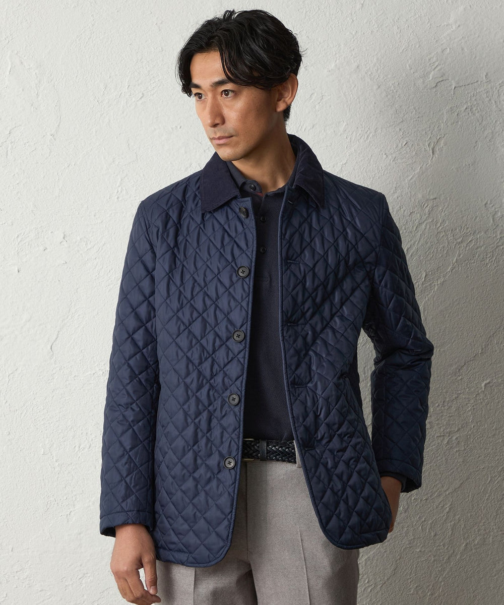 LOU DE BETOLY キルティングブルゾン earth music&ecology ブルゾン アウター ラグラン切替