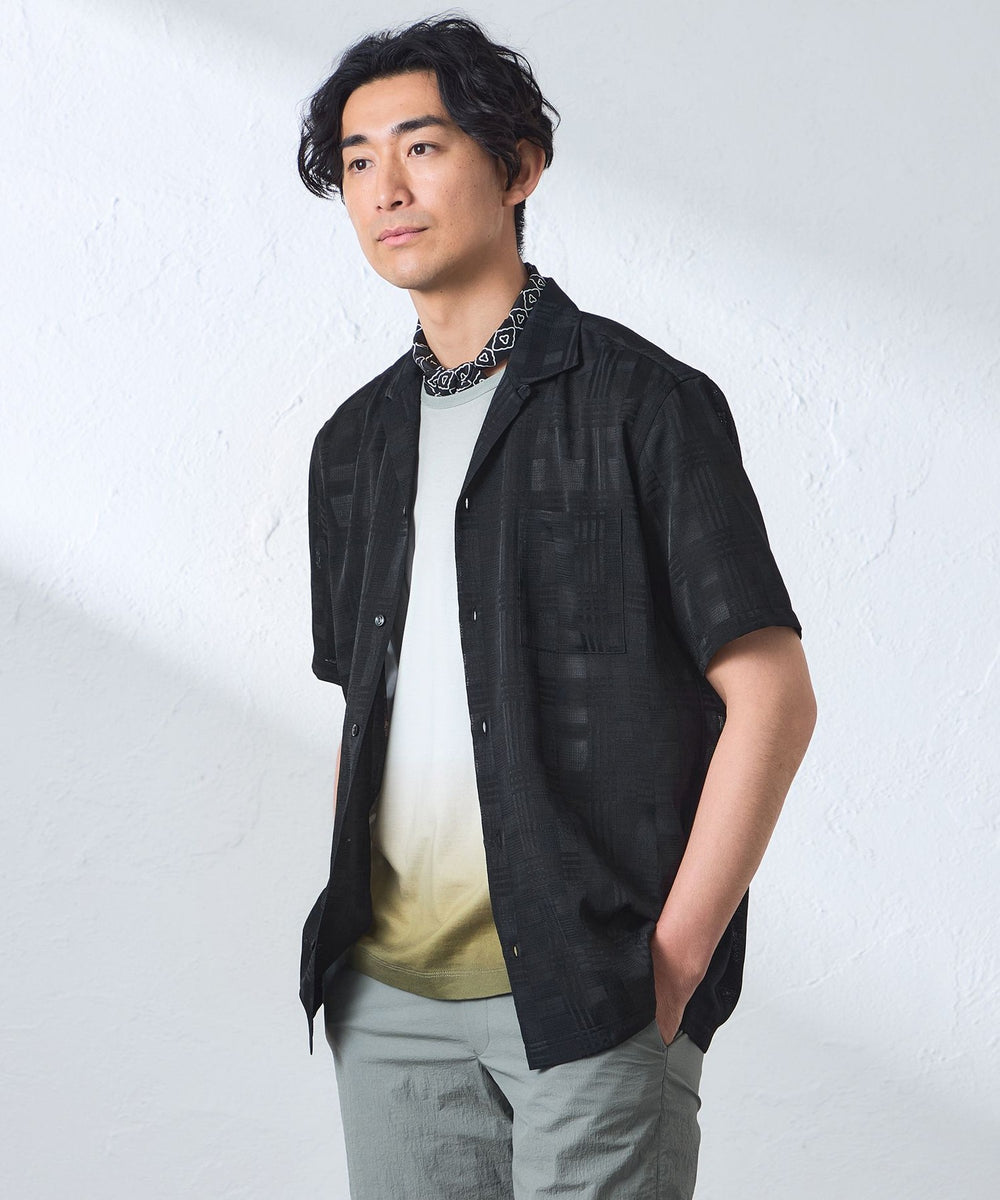 スラブカラミチェック スカート ジェイ プレス レディス  LADIES 洗えるスラブカラミ