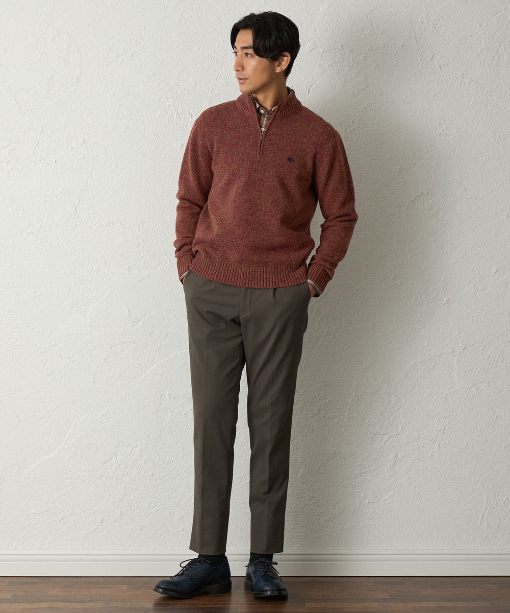 Costanza ドライバーズニット スタンドカラー　ジップ　48 Costanza ドライバーズニット スタンドカラー ジップ 48