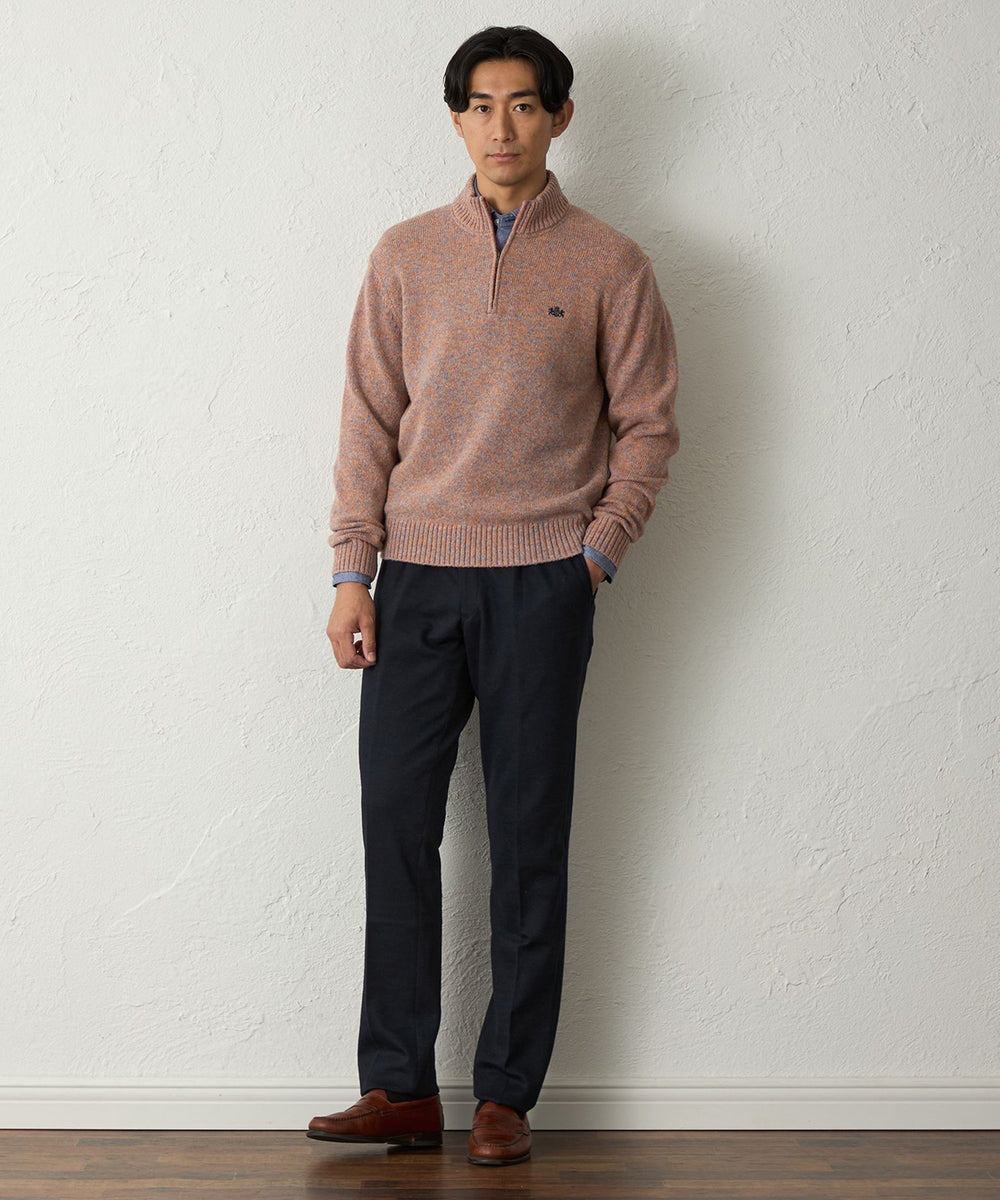 National ホームベーカリー &コネコネマット&パンウォーマー3点セット メランジハーフジップニット(トップス)｜BAKER STREET(ベイカー