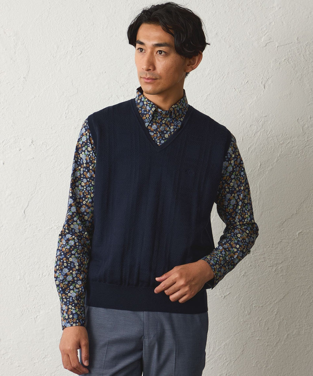 ウォッシャブル】WOOLBRID Vネックベスト(トップス)｜BAKER STREET