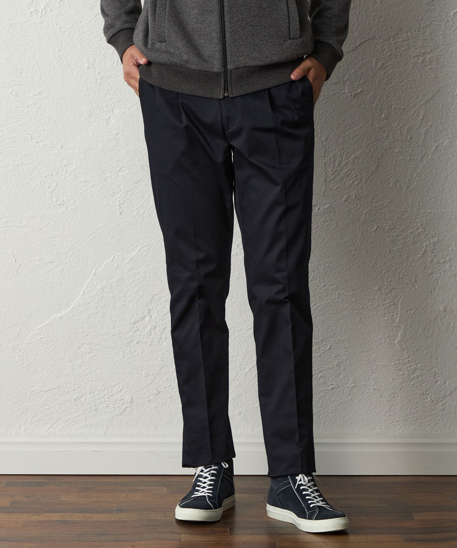 ウォッシャブル】【Adjustable Fit】コットンチノパンツ(パンツ
