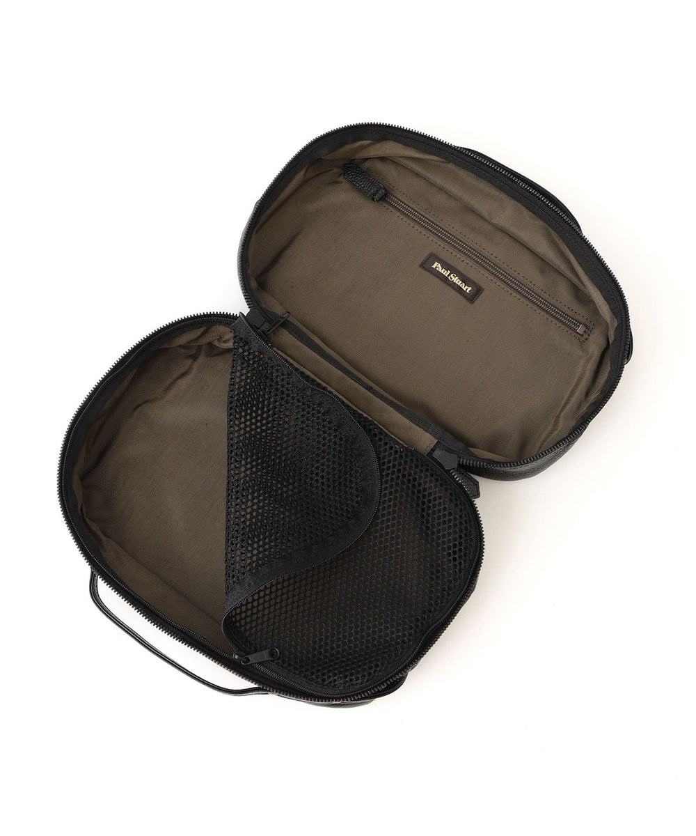 【美品】ポールスチュアート 2way ビジネスバッグ レザー シボ革 ブラック 未使用 Paul Stuart ビジネスバッグ 黒 レザー 型押しレザートート