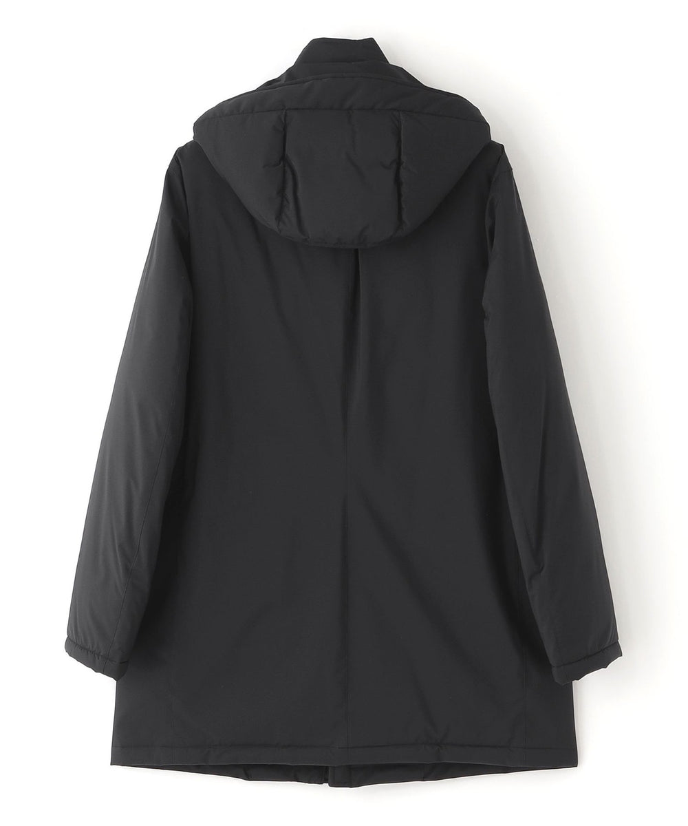 はっ水/透湿性/防風】【BLACK OF BLACKs】スタンドカラーダウンコート